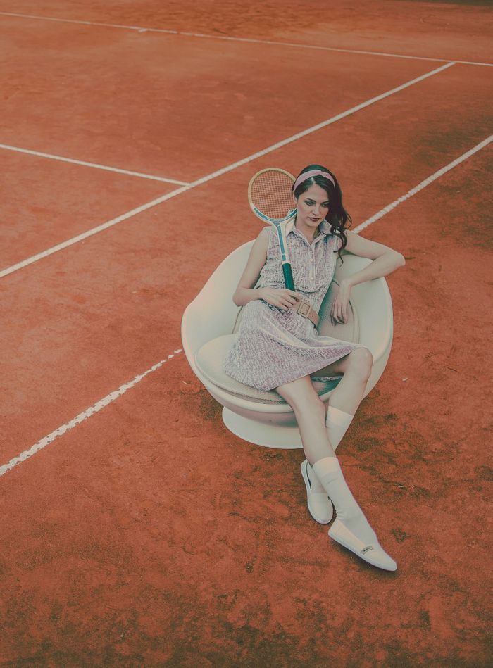 Style Before Competition – Redaelli on the tennis court